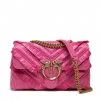 PINKO ΣΤΑΥΡΩΤΗ ΤΣΑΝΤΑ LOVE LADY PUFF FRINGE CHEVRONN Φούξια -ΓΥΝΑΙΚΕΙΕΣ ΤΣΑΝΤΕΣ Κατάστημα πωλήσεων 10 770