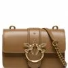 PINKO ΔΕΡΜΑΤΙΝΗ ΣΤΑΥΡΩΤΗ ΤΣΑΝΤΑ LOVE MINI ICON Καφέ -ΓΥΝΑΙΚΕΙΕΣ ΤΣΑΝΤΕΣ Κατάστημα πωλήσεων 10 774