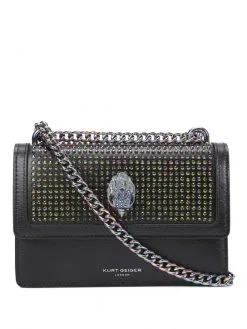 KURT GEIGER ΣΤΑΥΡΩΤΗ ΤΣΑΝΤΑ ΜΕ ΣΤΡΑΣ SHOREDITCH SMALL Μαύρο