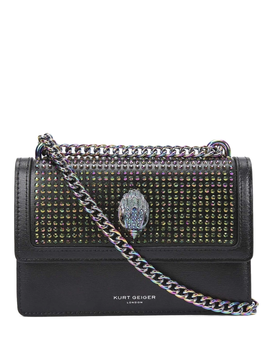 KURT GEIGER ΣΤΑΥΡΩΤΗ ΤΣΑΝΤΑ ΜΕ ΣΤΡΑΣ SHOREDITCH SMALL Μαύρο 1 KURT GEIGER ΣΤΑΥΡΩΤΗ ΤΣΑΝΤΑ ΜΕ ΣΤΡΑΣ SHOREDITCH SMALL Μαύρο