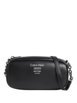 CALVIN KLEIN ΣΤΑΥΡΩΤΗ ΤΣΑΝΤΑ ΜΕ ΛΟΓΟΤΥΠΟ Μαύρο