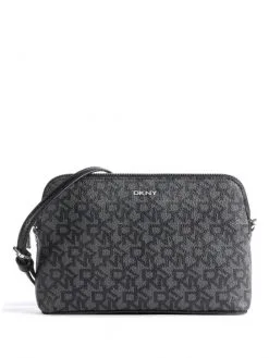 DKNY ΣΤΑΥΡΩΤΗ ΤΣΑΝΤΑ ΜΕ ΜΟΝΟΓΡΑΜΜΑ Μαύρο