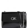 CALVIN KLEIN ΣΤΑΥΡΩΤΗ ΤΣΑΝΤΑ ΜΕ ΑΛΥΣΙΔΑ Μαύρο