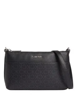 CALVIN KLEIN ΣΤΑΥΡΩΤΗ ΤΣΑΝΤΑ ΜΕ ΛΟΓΟΤΥΠΟ Μαύρο