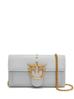 PINKO ΔΕΡΜΑΤΙΝΗ ΣΤΑΥΡΩΤΗ ΤΣΑΝΤΑ LOVE SIMPLY Γκρι -ΓΥΝΑΙΚΕΙΕΣ ΤΣΑΝΤΕΣ Κατάστημα πωλήσεων 10 830