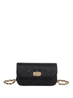 TOMMY HILFIGER ΓΥΝΑΙΚΕΙΑ ΤΣΑΝΤΑ ΧΙΑΣΤΙ ΜΕ ΑΛΥΣΙΔΑ Μαύρο