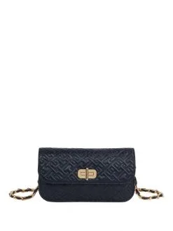 TOMMY HILFIGER ΓΥΝΑΙΚΕΙΑ ΤΣΑΝΤΑ ΧΙΑΣΤΙ ΜΕ ΑΛΥΣΙΔΑ Μπλε Σκούρο