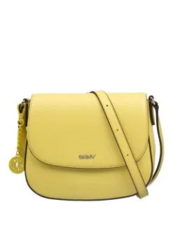 DKNY ΔΕΡΜΑΤΙΝΗ ΣΤΑΥΡΩΤΗ ΤΣΑΝΤΑ BRYANT Κίτρινο -ΓΥΝΑΙΚΕΙΕΣ ΤΣΑΝΤΕΣ Κατάστημα πωλήσεων 10 856