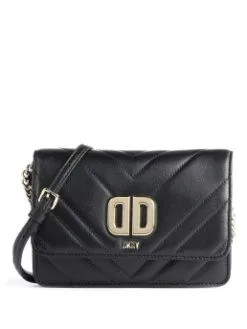DKNY ΔΕΡΜΑΤΙΝΗ ΣΤΑΥΡΩΤΗ ΤΣΑΝΤΑ DELPHINE Μαύρο -ΓΥΝΑΙΚΕΙΕΣ ΤΣΑΝΤΕΣ Κατάστημα πωλήσεων 10 868