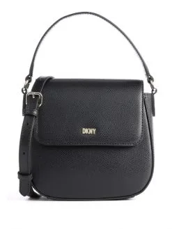 DKNY ΔΕΡΜΑΤΙΝΗ ΣΤΑΥΡΩΤΗ ΤΣΑΝΤΑ IMMY Μαύρο