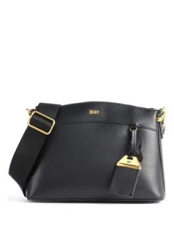 DKNY ΔΕΡΜΑΤΙΝΗ ΣΤΑΥΡΩΤΗ ΤΣΑΝΤΑ MARYKATE Μαύρο