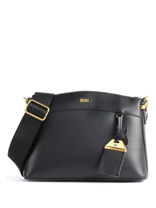 DKNY ΔΕΡΜΑΤΙΝΗ ΣΤΑΥΡΩΤΗ ΤΣΑΝΤΑ MARYKATE Μαύρο 1 DKNY ΔΕΡΜΑΤΙΝΗ ΣΤΑΥΡΩΤΗ ΤΣΑΝΤΑ MARYKATE Μαύρο