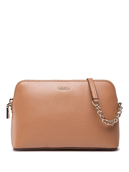 DKNY ΔΕΡΜΑΤΙΝΗ ΣΤΑΥΡΩΤΗ ΤΣΑΝΤΑ BRYANT Καφέ 1 DKNY ΔΕΡΜΑΤΙΝΗ ΣΤΑΥΡΩΤΗ ΤΣΑΝΤΑ BRYANT Καφέ