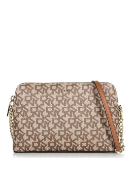 DKNY ΣΤΑΥΡΩΤΗ ΤΣΑΝΤΑ ME ΜΟΝΟΓΡΑΜΜΑ BRYANT Καφέ 4 DKNY ΣΤΑΥΡΩΤΗ ΤΣΑΝΤΑ ME ΜΟΝΟΓΡΑΜΜΑ BRYANT Καφέ - Image 4