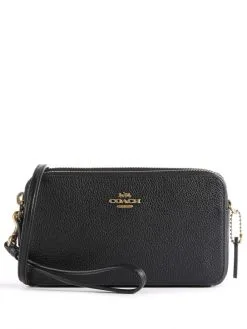 COACH ΔΕΡΜΑΤΙΝΗ ΣΤΑΥΡΩΤΗ ΤΣΑΝΤΑ Μαύρο