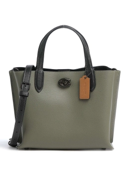 COACH ΔΕΡΜΑΤΙΝΗ ΤΣΑΝΤΑ ΧΕΙΡΟΣ Χακί 4 COACH ΔΕΡΜΑΤΙΝΗ ΤΣΑΝΤΑ ΧΕΙΡΟΣ Χακί - Image 4