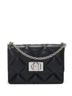 FURLA ΔΕΡΜΑΤΙΝΗ ΣΤΑΥΡΩΤΗ ΤΣΑΝΤΑ 1927 MINI Μαύρο