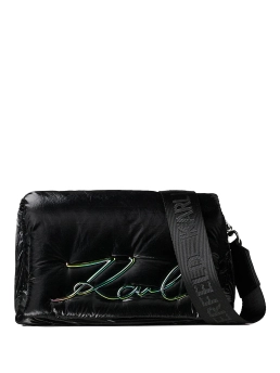 KARL LAGERFELD ΣΤΑΥΡΩΤΗ ΤΣΑΝΤΑ ΜΕ ΛΟΓΟΤΥΠΟ Μαύρο 5 KARL LAGERFELD ΣΤΑΥΡΩΤΗ ΤΣΑΝΤΑ ΜΕ ΛΟΓΟΤΥΠΟ Μαύρο - Image 5