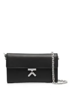 KENZO ΔΕΡΜΑΤΙΝΟ ΣΤΑΥΡΩΤΟ ΤΣΑΝΤΑΚΙ Μαύρο