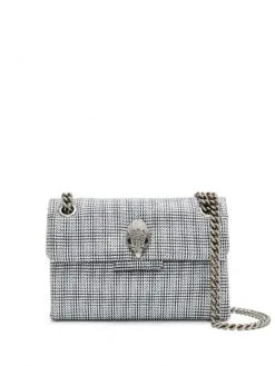 KURT GEIGER ΣΤΑΥΡΩΤΗ ΤΣΑΝΤΑ KENSINGTON MINI Ασημί
