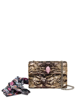 KURT GEIGER ΣΤΑΥΡΩΤΗ ΤΣΑΝΤΑ SEQUIN KENSINGTON Καφέ 3 KURT GEIGER ΣΤΑΥΡΩΤΗ ΤΣΑΝΤΑ SEQUIN KENSINGTON Καφέ - Image 3