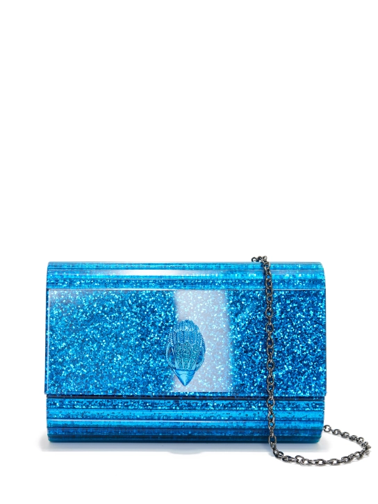 KURT GEIGER CLUTCH PARTY EAGLE Μπλε 1 KURT GEIGER CLUTCH PARTY EAGLE Μπλε