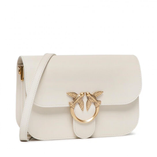 PINKO ΔΕΡΜΑΤΙΝΗ ΤΣΑΝΤΑ LOVE BELL SUMMER FOULARD Λευκό 2 PINKO ΔΕΡΜΑΤΙΝΗ ΤΣΑΝΤΑ LOVE BELL SUMMER FOULARD Λευκό - Image 2