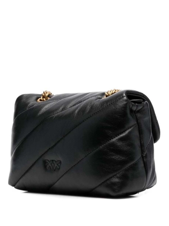 PINKO ΚΑΠΙΤΟΝΕ ΣΤΑΥΡΩΤΗ ΤΣΑΝΤΑ MINI LOVE Μαύρο 2 PINKO ΚΑΠΙΤΟΝΕ ΣΤΑΥΡΩΤΗ ΤΣΑΝΤΑ MINI LOVE Μαύρο - Image 2