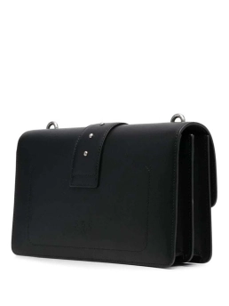 PINKO ΔΕΡΜΑΤΙΝΗ ΣΤΑΥΡΩΤΗ ΤΣΑΝΤΑ CLASSIC LOVE Μαύρο 5 PINKO ΔΕΡΜΑΤΙΝΗ ΣΤΑΥΡΩΤΗ ΤΣΑΝΤΑ CLASSIC LOVE Μαύρο - Image 5
