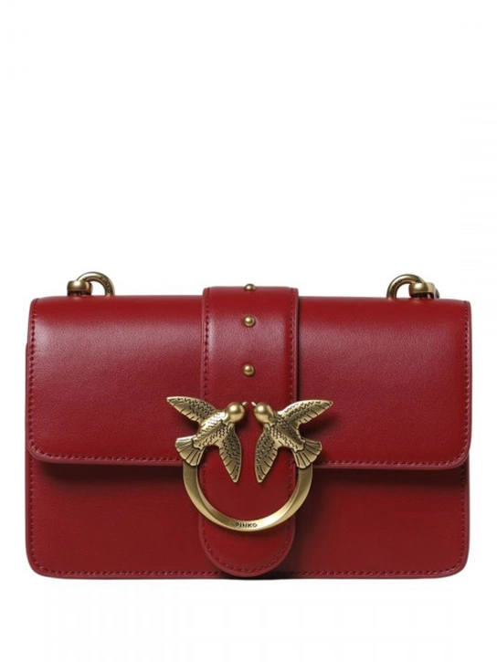 PINKO ΔΕΡΜΑΤΙΝΗ ΣΤΑΥΡΩΤΗ ΤΣΑΝΤΑ MINI LOVE Κόκκινο 2 PINKO ΔΕΡΜΑΤΙΝΗ ΣΤΑΥΡΩΤΗ ΤΣΑΝΤΑ MINI LOVE Κόκκινο - Image 2