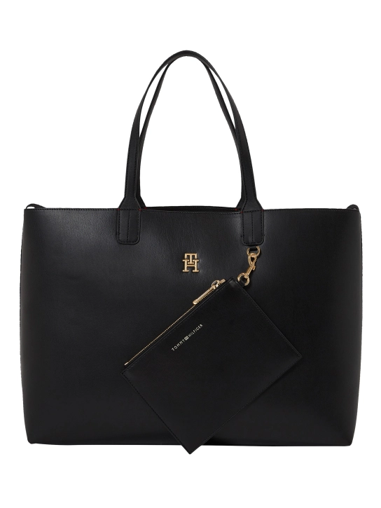 TOMMY HILFIGER ΓΥΝΑΙΚΕΙΑ ΤΣΑΝΤΑ TOTE Μαύρο 2 TOMMY HILFIGER ΓΥΝΑΙΚΕΙΑ ΤΣΑΝΤΑ TOTE Μαύρο - Image 2