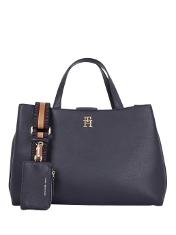 TOMMY HILFIGER ΓΥΝΑΙΚΕΙΑ ΤΣΑΝΤΑ ΜΕ ΑΝΑΓΛΥΦΗ ΥΦΗ Μπλε Σκούρο 7 TOMMY HILFIGER ΓΥΝΑΙΚΕΙΑ ΤΣΑΝΤΑ ΜΕ ΑΝΑΓΛΥΦΗ ΥΦΗ Μπλε Σκούρο - Image 7