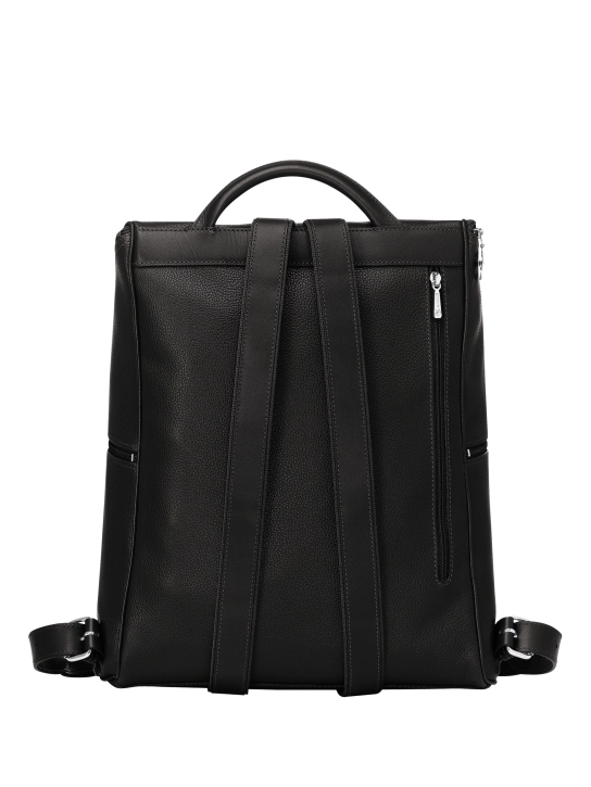 LONGCHAMP ΔΕΡΜΑΤΙΝΟ ΣΑΚΙΔΙΟ ΠΛΑΤΗΣ LE FOULONNÉ Μαύρο 2 LONGCHAMP ΔΕΡΜΑΤΙΝΟ ΣΑΚΙΔΙΟ ΠΛΑΤΗΣ LE FOULONNÉ Μαύρο - Image 2