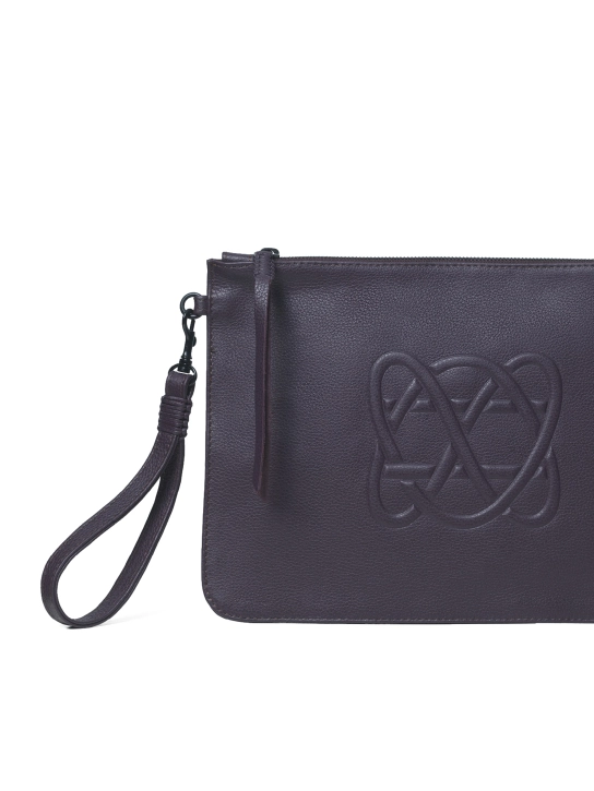 CALLISTA CRAFTS ΔΕΡΜΑΤΙΝΟ POUCH ΜΕ ΛΟΓΟΤΥΠΟ Μωβ 2 CALLISTA CRAFTS ΔΕΡΜΑΤΙΝΟ POUCH ΜΕ ΛΟΓΟΤΥΠΟ Μωβ - Image 2