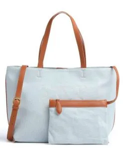 PINKO ΤΣΑΝΤΑ TOTE EVERYDAY LOGOMANIA Γαλάζιο -ΓΥΝΑΙΚΕΙΕΣ ΤΣΑΝΤΕΣ Κατάστημα πωλήσεων 20 2