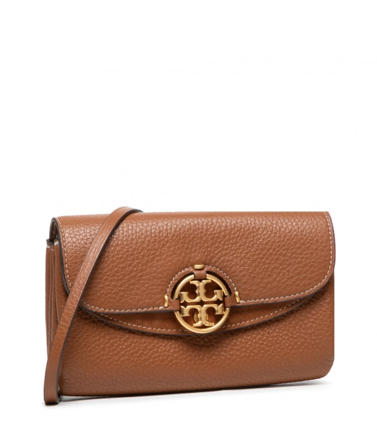 TORY BURCH ΔΕΡΜΑΤΙΝΗ ΤΣΑΝΤΑ ΣΤΑΥΡΩΤΗ Miller Wallet Καφέ 2 TORY BURCH ΔΕΡΜΑΤΙΝΗ ΤΣΑΝΤΑ ΣΤΑΥΡΩΤΗ Miller Wallet Καφέ - Image 2