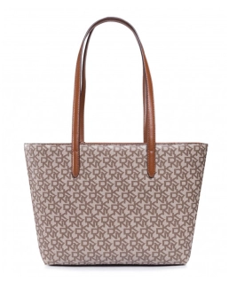 DKNY ΔΕΡΜΑΤΙΝΗ ΤΣΑΝΤΑ ΩΜΟΥ BRYANT Καφέ 6 DKNY ΔΕΡΜΑΤΙΝΗ ΤΣΑΝΤΑ ΩΜΟΥ BRYANT Καφέ - Image 6