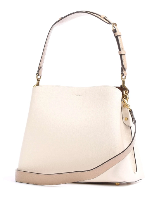 COACH ΔΕΡΜΑΤΙΝΗ ΤΣΑΝΤΑ ΩΜΟΥ Ροζ 2 COACH ΔΕΡΜΑΤΙΝΗ ΤΣΑΝΤΑ ΩΜΟΥ Ροζ - Image 2