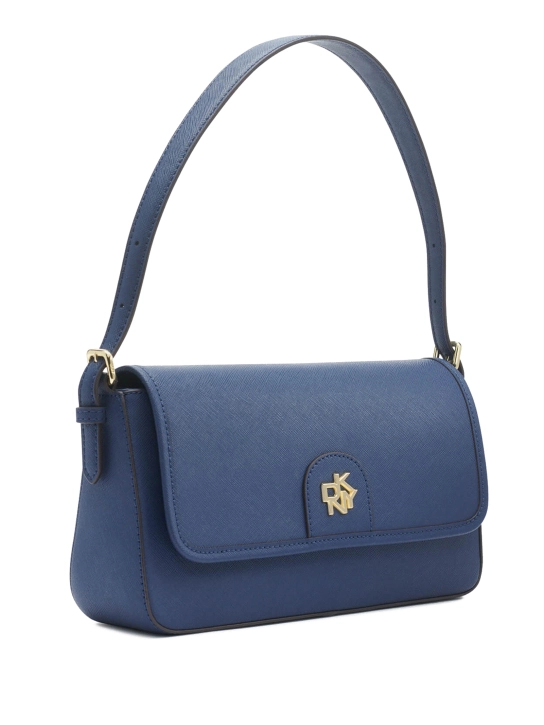 DKNY ΔΕΡΜΑΤΙΝΗ ΤΣΑΝΤΑ ΩΜΟΥ CAROL Μπλέ Ραφ 2 DKNY ΔΕΡΜΑΤΙΝΗ ΤΣΑΝΤΑ ΩΜΟΥ CAROL Μπλέ Ραφ - Image 2