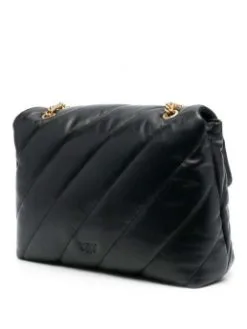 PINKO ΚΑΠΙΤΟΝΕ ΤΣΑΝΤΑ ΩΜΟΥ BIG LOVE Μαύρο -ΓΥΝΑΙΚΕΙΕΣ ΤΣΑΝΤΕΣ Κατάστημα πωλήσεων 20 569