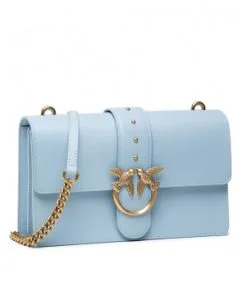 PINKO ΔΕΡΜΑΤΙΝΗ ΣΤΑΥΡΩΤΗ ΤΣΑΝΤΑ ΜΕ ΑΛΥΣΙΔΑ LOVE CLASSIC ICON SIMPLY -ΓΥΝΑΙΚΕΙΕΣ ΤΣΑΝΤΕΣ Κατάστημα πωλήσεων 20 585