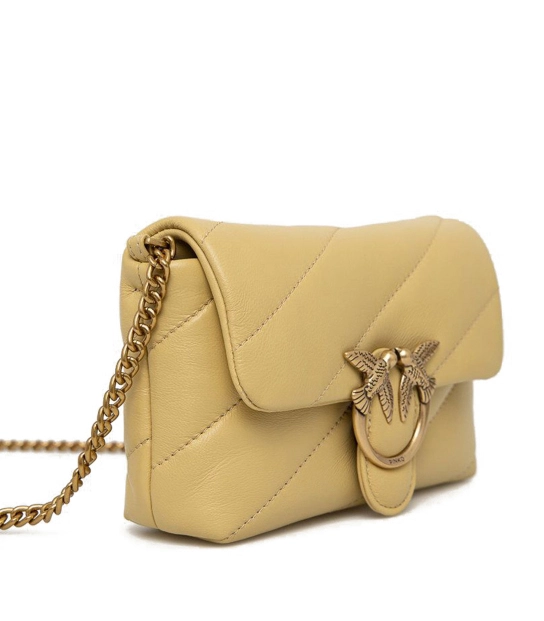 PINKO ΔΕΡΜΑΤΙΝΗ ΤΣΑΝΤΑ LOVE BABY PUFF MAXY QUILT 2 PINKO ΔΕΡΜΑΤΙΝΗ ΤΣΑΝΤΑ LOVE BABY PUFF MAXY QUILT - Image 2