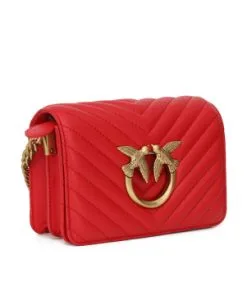 PINKO ΔΕΡΜΑΤΙΝΟ ΚΑΠΙΤΟΝΕ ΤΣΑΝΤΑΚΙ ΜΕ ΑΛΥΣΙΔΑ LOVE CLICK MINI -ΓΥΝΑΙΚΕΙΕΣ ΤΣΑΝΤΕΣ Κατάστημα πωλήσεων 20 595