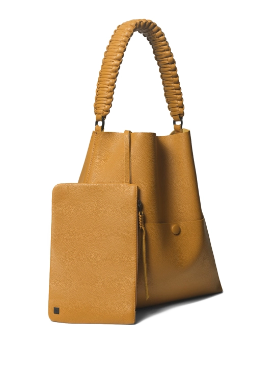 CALLISTA CRAFTS ΔΕΡΜΑΤΙΝΗ ΤΣΑΝΤΑ ΩΜΟΥ Κίτρινο 2 CALLISTA CRAFTS ΔΕΡΜΑΤΙΝΗ ΤΣΑΝΤΑ ΩΜΟΥ Κίτρινο - Image 2