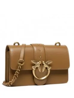 PINKO ΔΕΡΜΑΤΙΝΗ ΣΤΑΥΡΩΤΗ ΤΣΑΝΤΑ LOVE MINI ICON Καφέ -ΓΥΝΑΙΚΕΙΕΣ ΤΣΑΝΤΕΣ Κατάστημα πωλήσεων 20 759