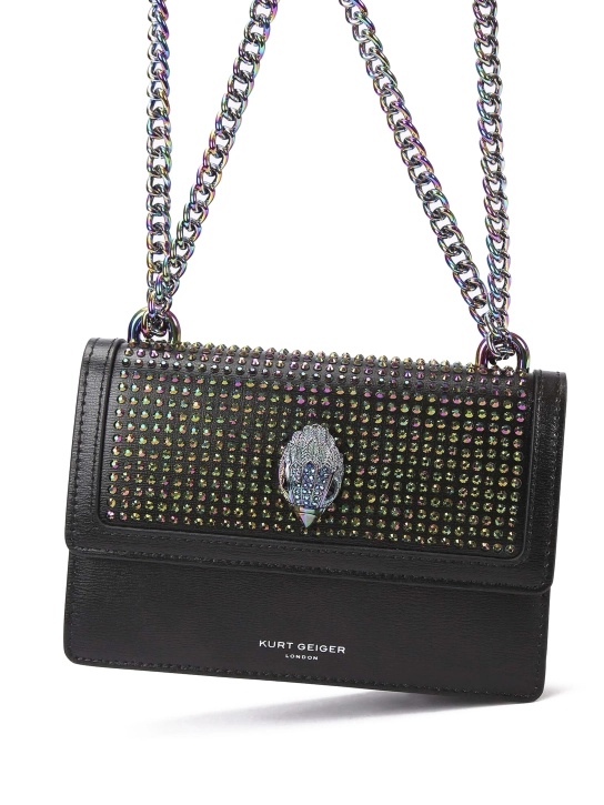 KURT GEIGER ΣΤΑΥΡΩΤΗ ΤΣΑΝΤΑ ΜΕ ΣΤΡΑΣ SHOREDITCH SMALL Μαύρο 2 KURT GEIGER ΣΤΑΥΡΩΤΗ ΤΣΑΝΤΑ ΜΕ ΣΤΡΑΣ SHOREDITCH SMALL Μαύρο - Image 2