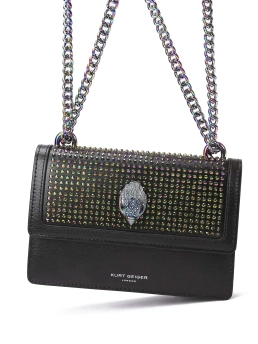 KURT GEIGER ΣΤΑΥΡΩΤΗ ΤΣΑΝΤΑ ΜΕ ΣΤΡΑΣ SHOREDITCH SMALL Μαύρο 6 KURT GEIGER ΣΤΑΥΡΩΤΗ ΤΣΑΝΤΑ ΜΕ ΣΤΡΑΣ SHOREDITCH SMALL Μαύρο - Image 6