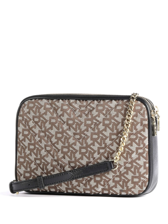 DKNY ΣΤΑΥΡΩΤΗ ΤΣΑΝΤΑ ΜΕ ΜΟΝΟΓΡΑΜΜΑ DELPHINE Καφέ 2 DKNY ΣΤΑΥΡΩΤΗ ΤΣΑΝΤΑ ΜΕ ΜΟΝΟΓΡΑΜΜΑ DELPHINE Καφέ - Image 2