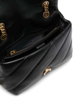 PINKO ΚΑΠΙΤΟΝΕ ΣΤΑΥΡΩΤΗ ΤΣΑΝΤΑ MINI LOVE Μαύρο 6 PINKO ΚΑΠΙΤΟΝΕ ΣΤΑΥΡΩΤΗ ΤΣΑΝΤΑ MINI LOVE Μαύρο - Image 6