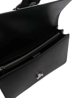 PINKO ΔΕΡΜΑΤΙΝΗ ΣΤΑΥΡΩΤΗ ΤΣΑΝΤΑ CLASSIC LOVE Μαύρο 6 PINKO ΔΕΡΜΑΤΙΝΗ ΣΤΑΥΡΩΤΗ ΤΣΑΝΤΑ CLASSIC LOVE Μαύρο - Image 6